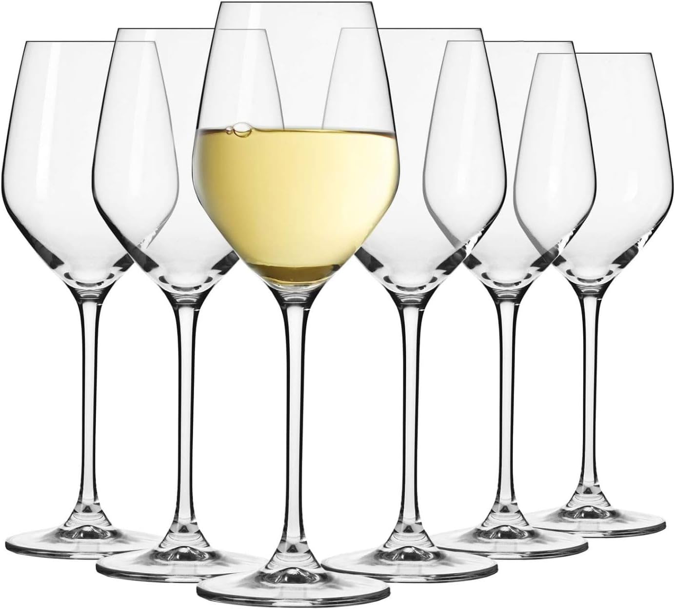 Petits verres à vin blanc - Lot de 6 - 200 ml - Collection Splendour - Idéal pour la maison, les restaurants et les fêtes - Compatible lave-vaisselle - Cristal sans plomb Vin blanc 200ml (lot de 6)