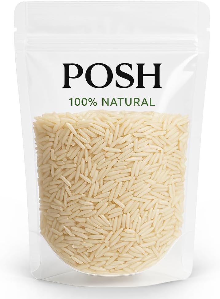 Riz basmati blanc 1 kg parfumé à grains longs prêt à cuire pour les plats asiatiques
