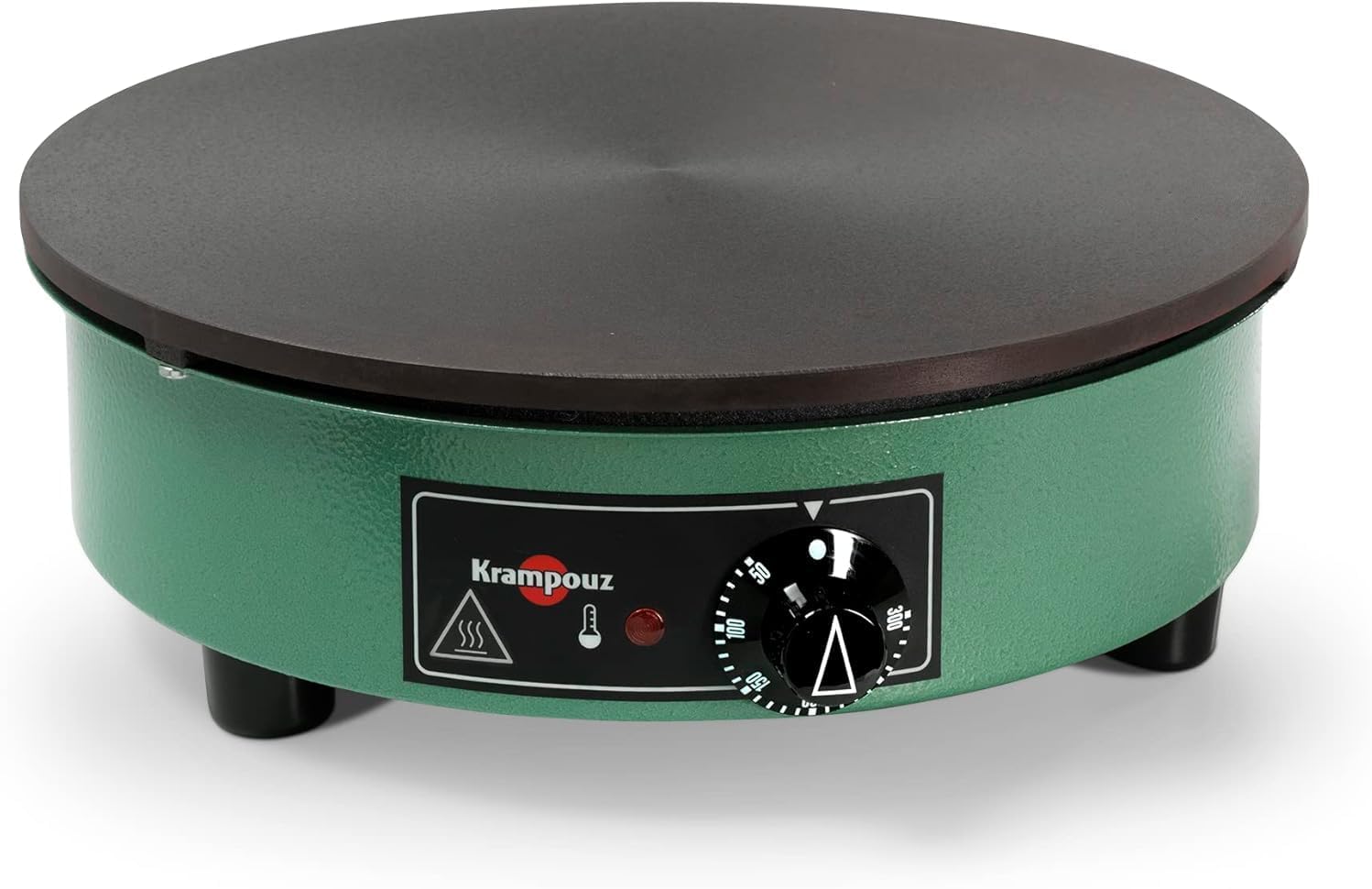 Crêpière Électrique BILLIG - Plaque en Fonte Usinée Diamètre 35 cm - 220-240 Volts et 2500 Watts - Véritable Crêpière Traditionnelle Bretonne Familiale - Fabriquée en France - Réf CEBPA3AO-KR