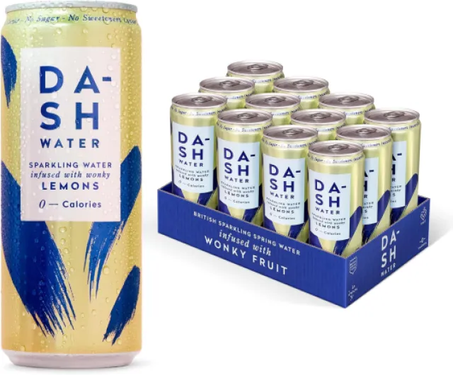 Eau Minérale Gazeuse Infusée aux Citrons - Sans calories - Sans sucre - Sans Édulcorant (12x330ml)