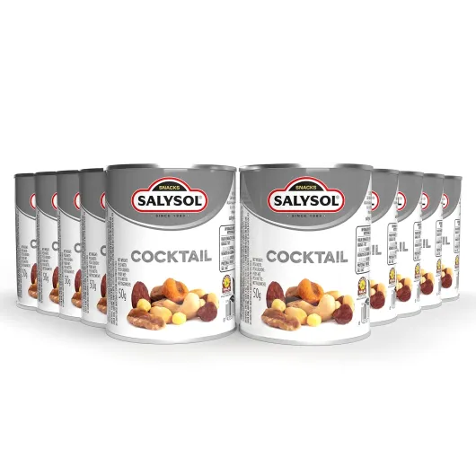 SALYSOL Fruits Secs: Mélange de Noix Premium - Un Assortiment Exquis de Noix de Cajou, Amandes et Noisette, agrémenté de Cacahuètes au Miel, Maïs Frit, Barbecue Bowling et Cacahuète