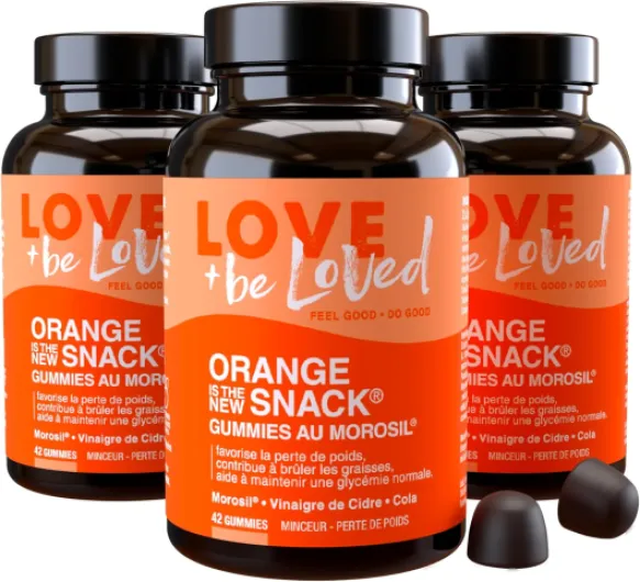 Gummies Morosil® et Vinaigre de Cidre - Minceur, Brûleur de Graisses, Perte de Poids - Efficacité Prouvée - 42 Gommes Végan - Love and be Loved (Lot de 3)