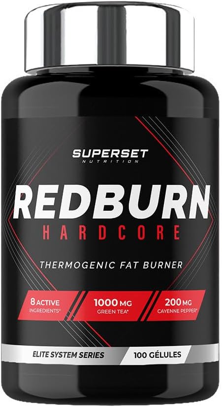 Redburn Hardcore (100caps) Brûleurs de Graisse Brûleur de Graisse Extrême, Pack of 1, 122.0 gramme