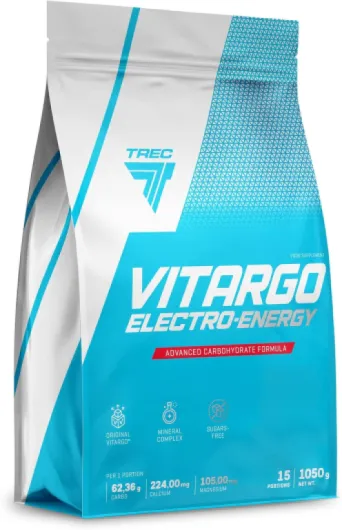 Trec Nutrition 6 Vitargo Electro Energy Glucide Saveur Orange, 1050g, Glucides en Poudre