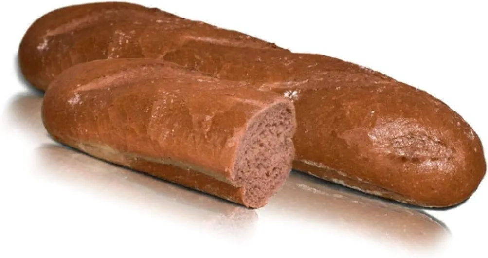 Pain artisanal, Baguette de seigle 250g - pain frais avec une croûte rustique