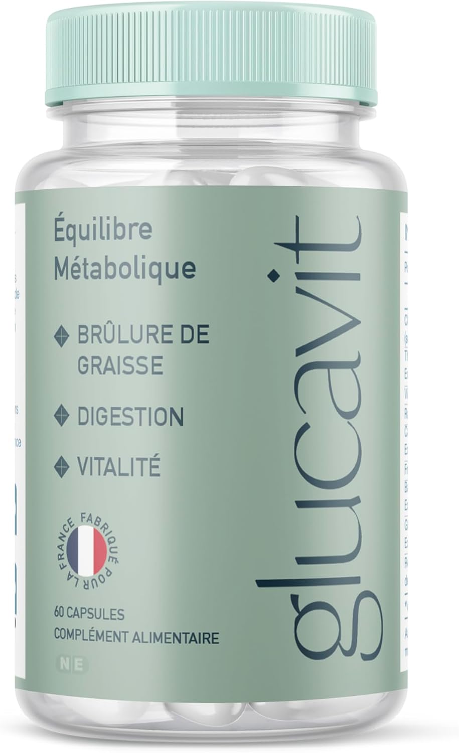Glucavit – Complément glycémie, énergie & métabolisme naturel – 60 gélules