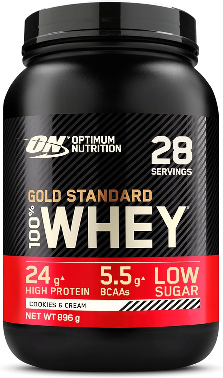 Gold Standard 100% Whey, Protéine en Poudre, Goût Cookies and Cream, 896g, 28 Doses Cookies & Cream