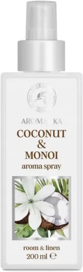 Aroma Spray Monoï-Noix de Coco 200ml - Brume d'Ambiance Parfumée - Désodorisant d'Intérieur - Parfum de Linge