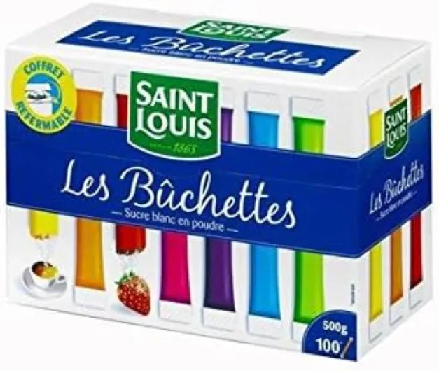Saint Louis 100 buchettes de sucre en poudre 500g - ( Prix Unitaire ) - Envoi Rapide Et Soignée