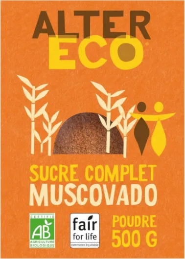 Sucre Muscovado en Poudre - Sucre Complet Bio et Équitable - Origine Philippines - 500 g Sucre Muscovado 500 g (Lot de 1)