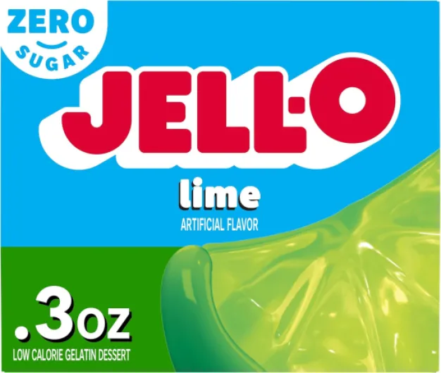 Jell-O SUCRE chaux libre faible en calories dessert de gélatine 1 x 8.5g BOX JELLO