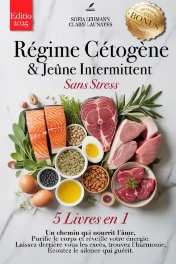 RÉGIME CÉTOGÈNE & JEÛNE INTERMITTENT SANS STRESS: 5 LIVRES EN 1 : Renforcez le Système Immunitaire, Réactivez le Métabolisme et Réduisez l'Inflammation en 30 jours +200 RECETTES DETOX +eBook & EXTRA