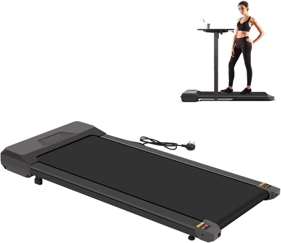 Panana Tapis de Marche de Bureau pour la Maison, Tapis de Course Électrique Portable avec Écran LED et Télécommande, Appareil de Fitness pour Bureau, Maison, Salle de Sport, Installation Gratuite