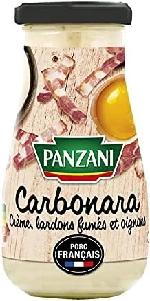 Panzani Sauce Carbonara 370G - La touche gourmande pour vos pâtes! - Lot De 3