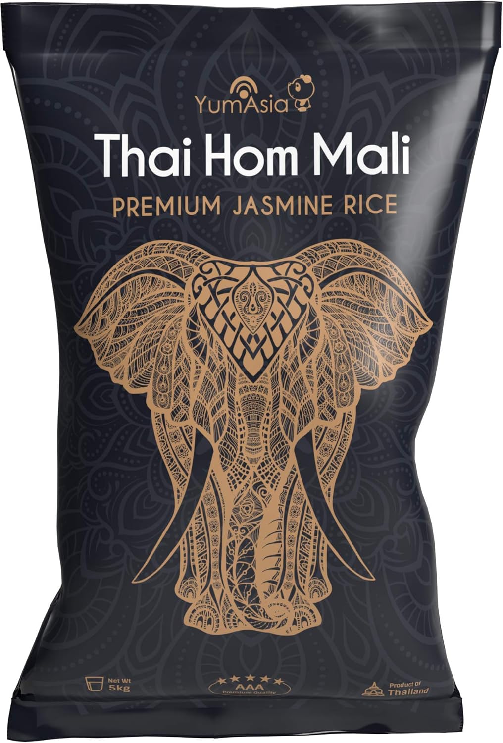 Thai Hom Mali Riz au Jasmin Blanc Premium – 5kg
