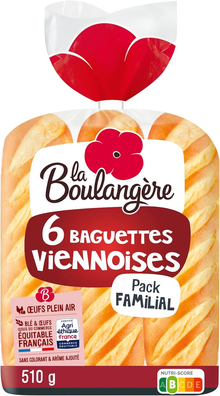 Baguettes viennoises 510g La Boulangère