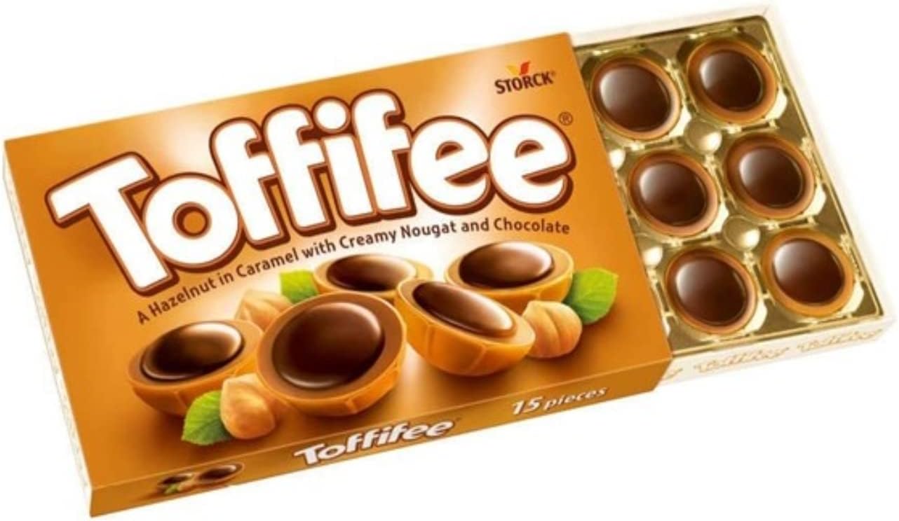 Storck® - Toffifee® - Noisettes recouvertes de caramel, crème et chocolat - Coffret de Délices Chocolatés - 1 x 125 Gr