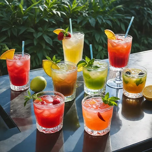 Idées de cocktails sans alcool et sans sucre pour une pause rafraîchissante