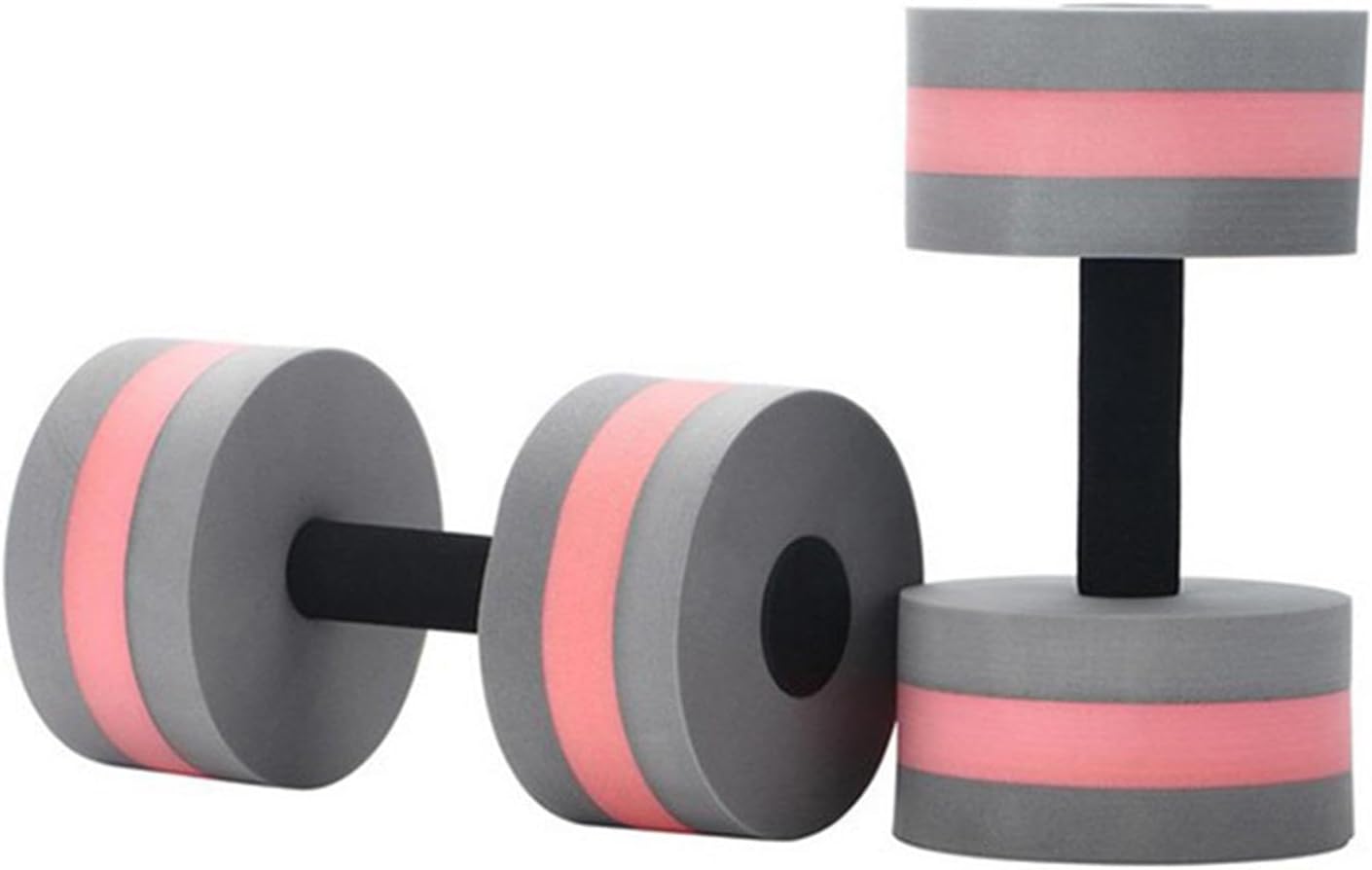 2 Haltères Aquagym, Haltères Piscine, Haltères En Mousse, Haltères Aquatiques, Haltères À Eau Pour Exercices Yoga Aquatique, Musculation, Fitness, Accessoires Sports Nautiques Gris