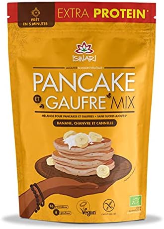 Iswari - Mélange Instantané Pour Pancakes Et Gaufres Protéinés 400G - Vendu par unité