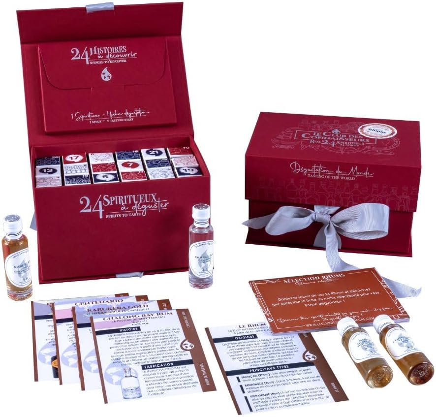 Calendrier De L'Avent Rhum Edition 2024 - Coffret Rhum 24 x 20ml - Le Club Des Connaisseurs