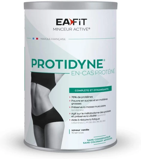 Protydine En-Cas Protéiné Idéal pour le processus d'amincissement avec maintien de la masse musculaire Protéines, Vitalité, Brûle graisse Vanille 320g