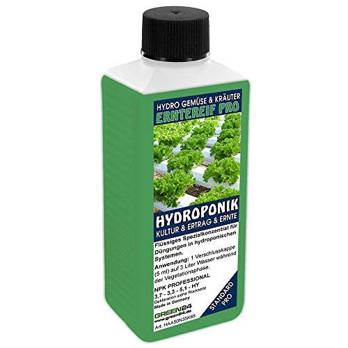 Solution nutritive Hydro-Maturité NPK Engrais complet pour plantes aromatiques et légumes en culture hydroponique et systèmes hydroponiques, Engrais de jardinage à domicile 250ml nutriments en Pneus de récolte hydrauliques (standard)