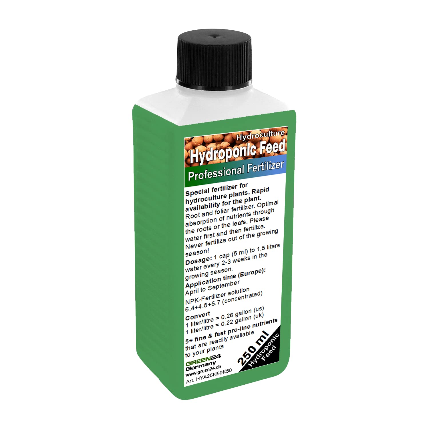 GREEN 24 Engrais hydroponique Engrais liquide hydroponique HIGHTECH 250ml