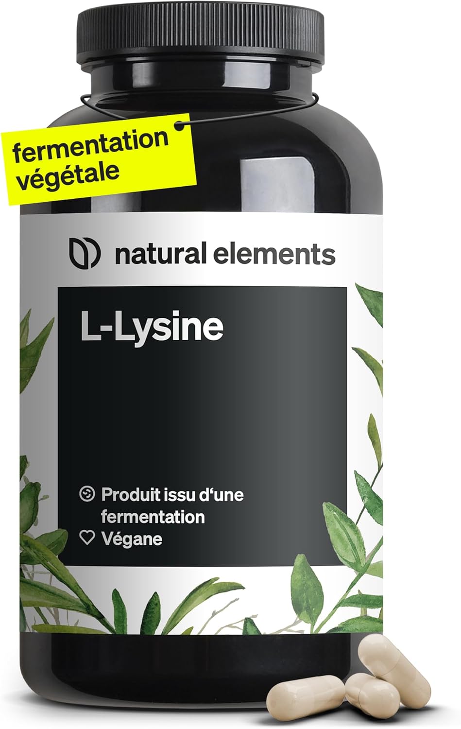 L-Lysine – 365 gélules – 1 000 mg par dose journalière – issu d’une fermentation végétale – végane, hautement dosé, sans additifs – fabriqué et testé en laboratoire en Allemagne