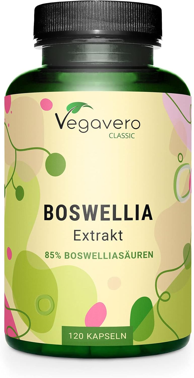 Boswellia Serrata 9450 mg - Pour 4 Mois - 85% d’Acide Boswellique - Encens Indien - Sans Additifs & Vegan - Vegavero®