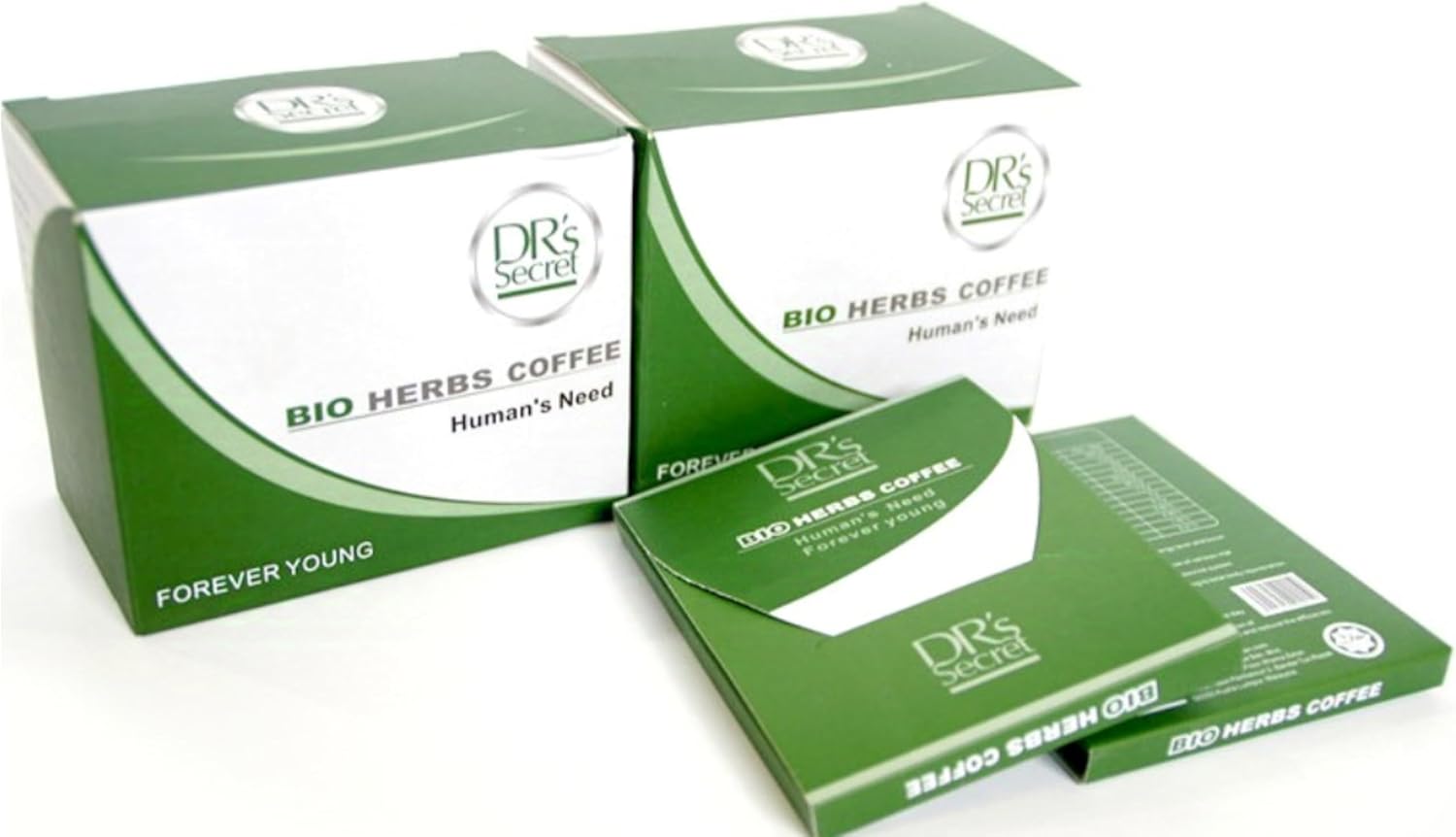 Café bio DSM 2 boites de 6 sachets de 100g, moulu, naturel, aux herbes, caféiné, dark roast, 12 boîtes au total