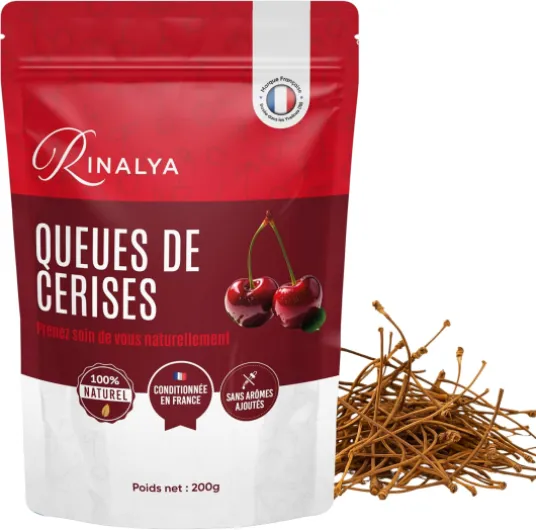 Tisane queue de cerises 200G - Detox - Favorise la perte de poids - Minceur - Draineur - Tisane anti-retention d'eau - 100% Naturel - Marque française