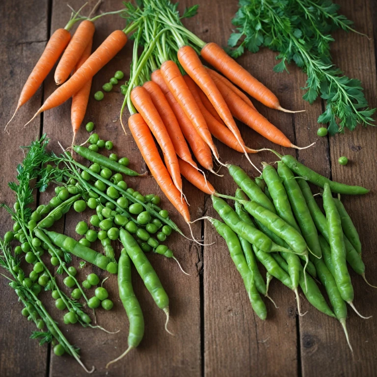 Petits pois et jeune carottes très fin top budget