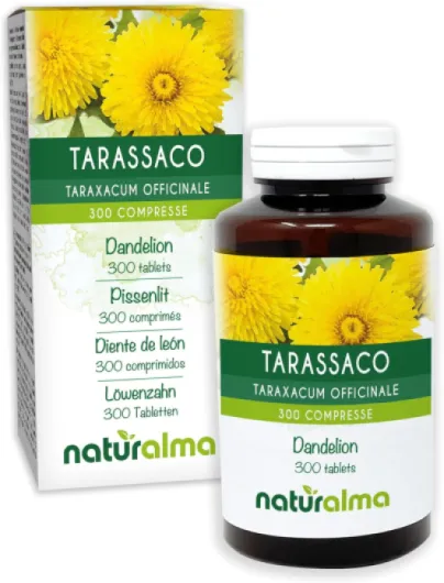 Pissenlit (Taraxacum officinale) racines et feuilles Naturalma - 150 g - 300 comprimés - Complément alimentaire - Naturel et Végétalien