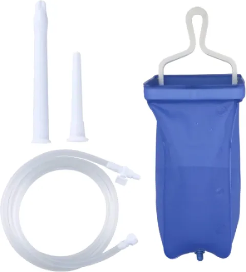 Kit de sac de lavement en PVC pour le nettoyage du côlon 2L pour le nettoyage de la douche pour hommes et femmes 2000ML