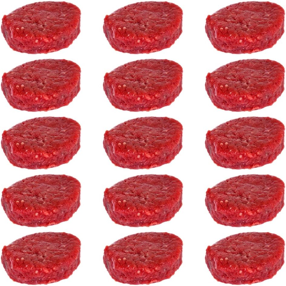 Steaks hachés spécial Burger - 3 × 5 steaks hachés ronds pur boeuf pour hamburger maison - Viande Bovine origine France 5 Unité (Lot de 3)