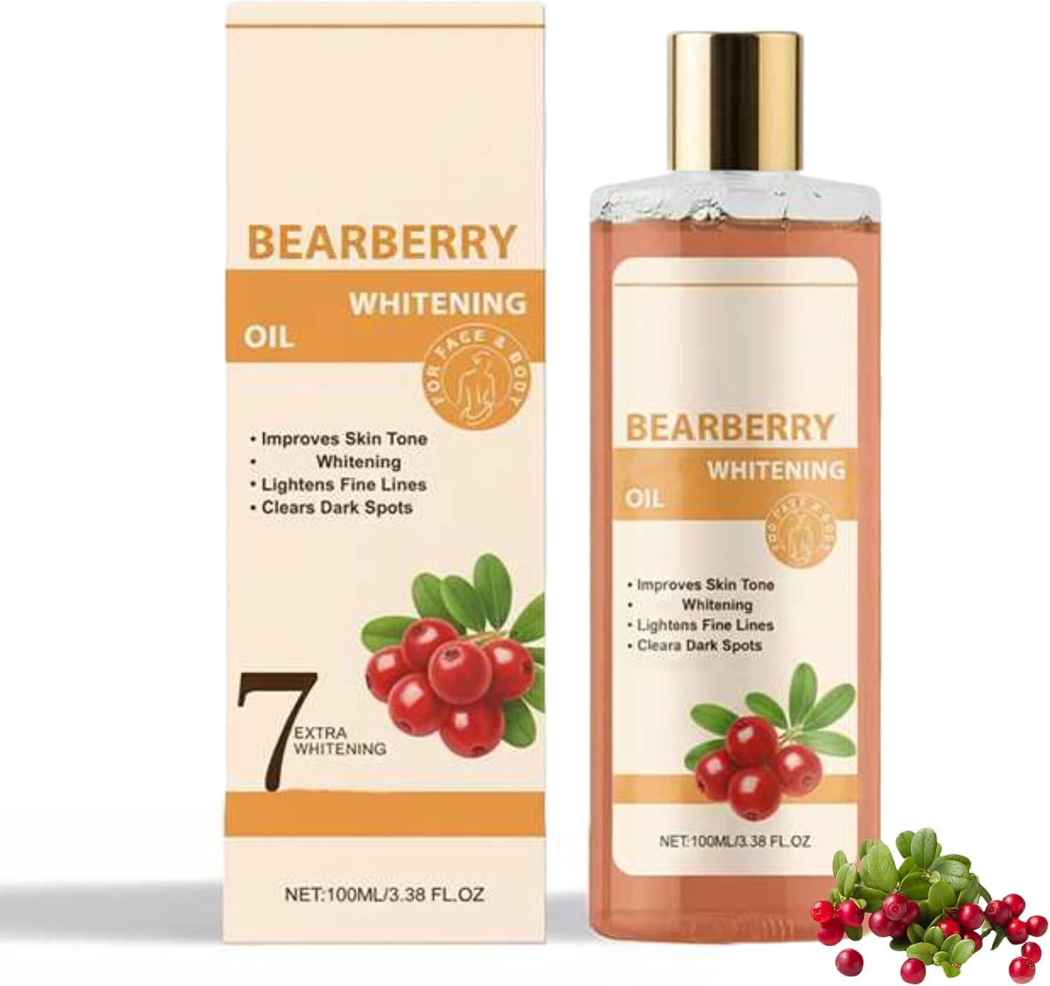 Huile De Busserole Eclaircissante, Huile Visage Et Corps, Huilé Eclaircissante Peau Noire, Soin éclaircissant Anti-Taches, Unifie Le Teint & Illumine La Peau, Hydratation & éclat Naturel, 100 Ml