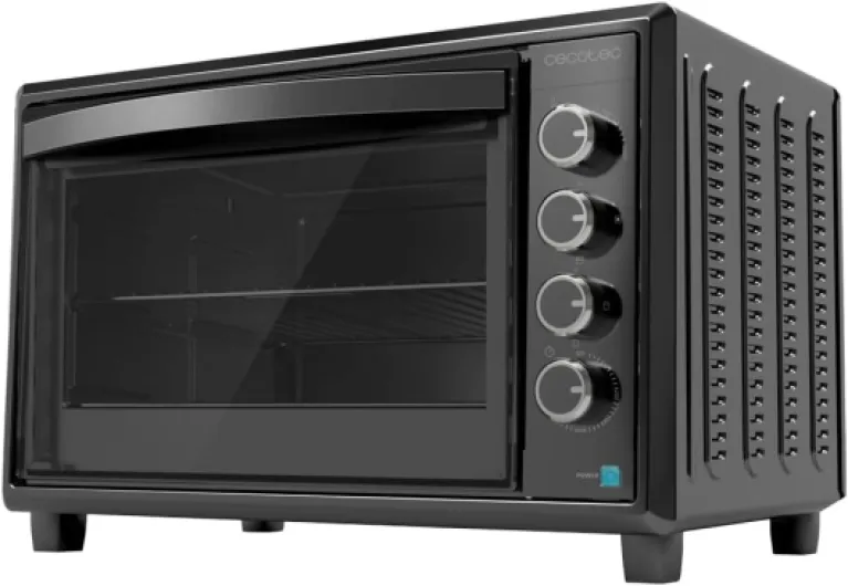 Four Convection de Table de 60 Litres Bake&Toast 6090 Black Gyro, 2200 W, Lumière Intérieure, 12 Fonctions, Température Jusqu’à 230º, Porte à Double Verre, Inclut Tournebroche 60L - 2200W Noir