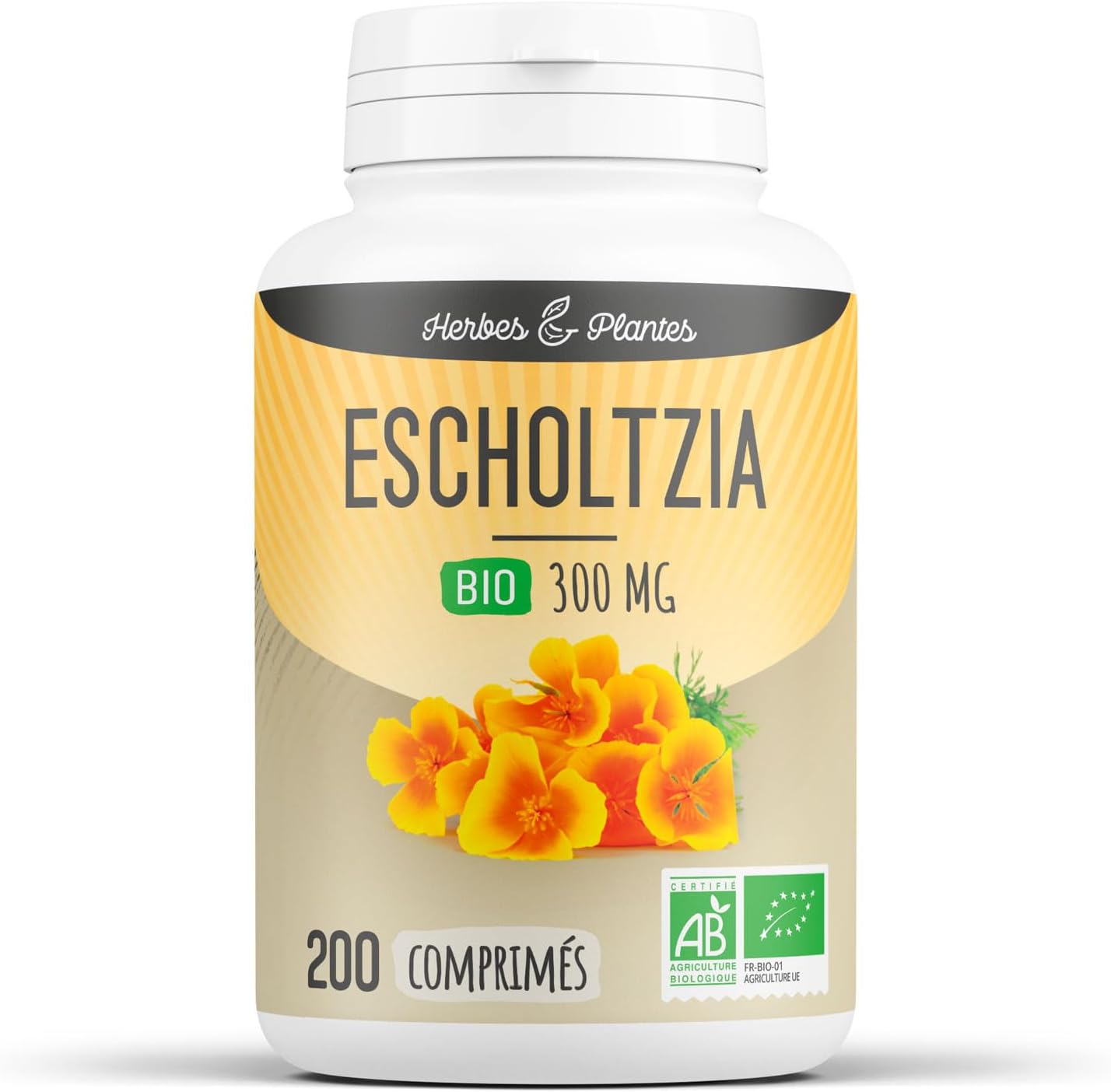 Herbes Et Plantes Escholtzia Bio 200 Comprimés 300 mg Unique
