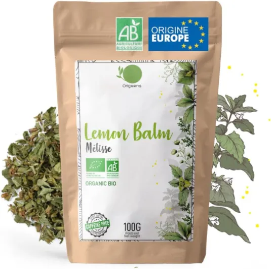 TISANE MELISSE BIO 100gr - Tisane Digestive Relaxante - Infusion Mélisse Bio - Organic Lemon Balm Tea