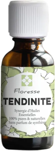 FLORESSE - Mélange d'Huiles Essentielles TENDINITE en flacon de 20 ML - 100% Pure, Naturelle, Intégrale - RELAX TENDON