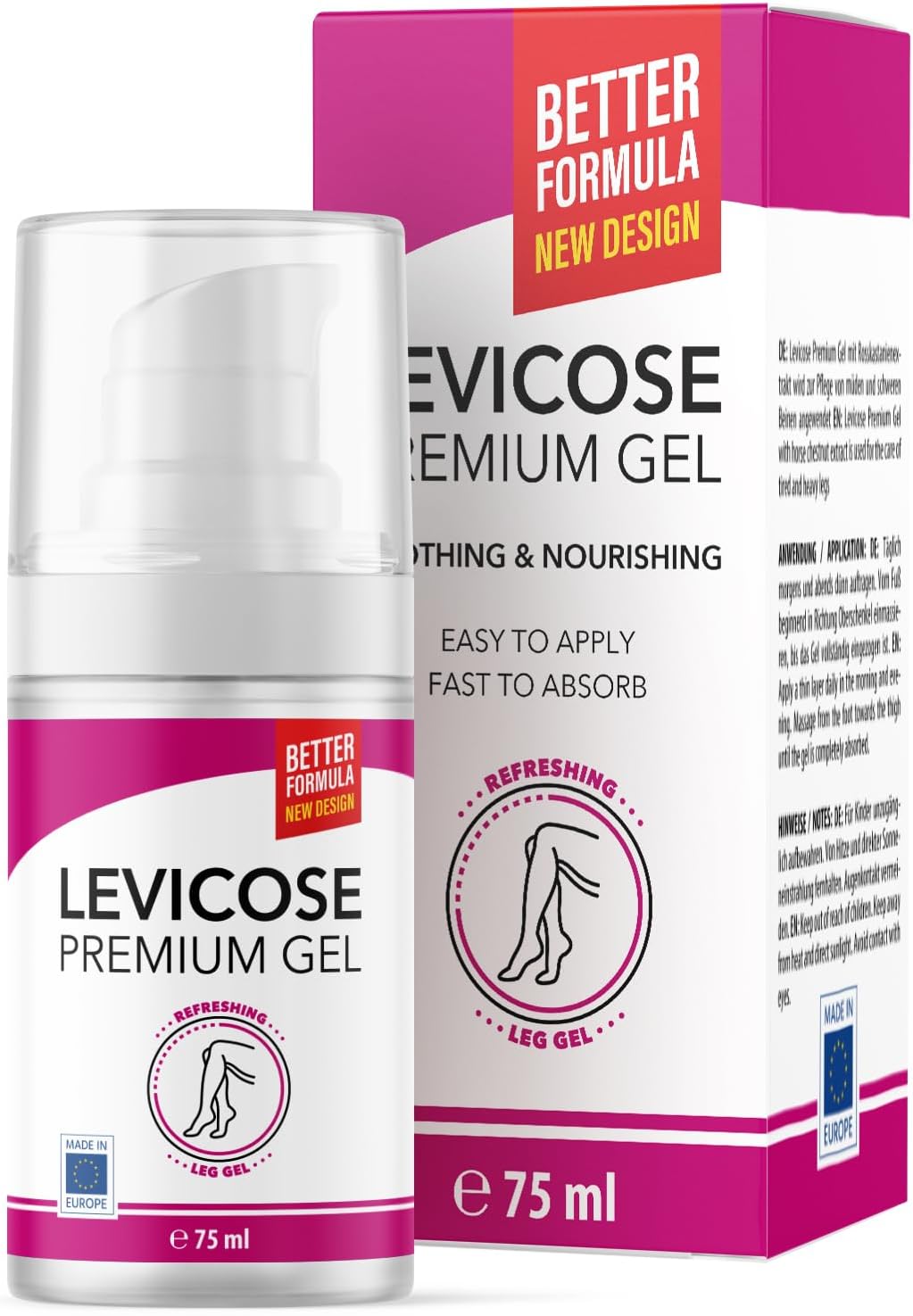 Levicose Gel - gel de soin avec des ingrédients précieux - contenu 1x75 ml 1 Flasche