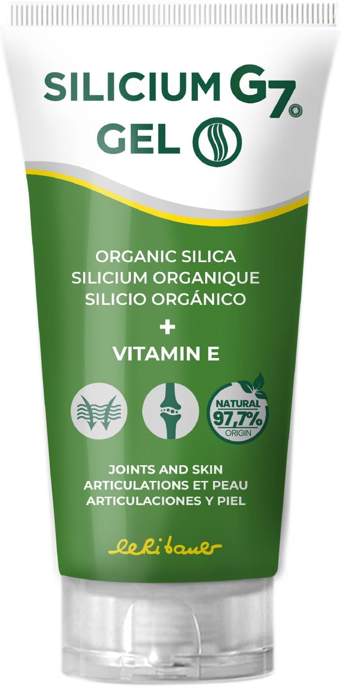 Silicium G7 Gel Corporel, Haute Concentration en Silicium, Soulage Articulations et Muscles, Absorption Rapide, Usage Quotidien, Texture Légère, Sans Parabènes, Format Topique - 150 ml 150 ml (Lot de 1)