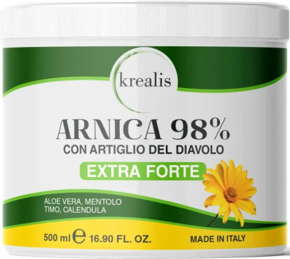 500ml Arnica 98% Super Concentrée, Arnica Gel Enrichi en Griffe du Diable, Pommade Anti Inflammatoire Pour Le Massage des Muscles et des Articulations, Action Intense