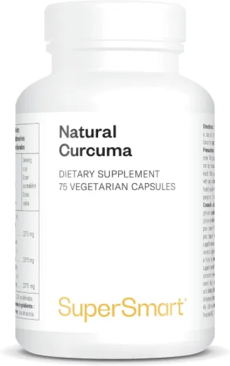 Curcuma Naturel - Puissant Antioxydant - Propriétés Anti-Inflammatoire et Immunitaires - Normalisé à 95% de curcuminoïdes - Haute Absorption - Vegan - Sans Gluten - Supersmart