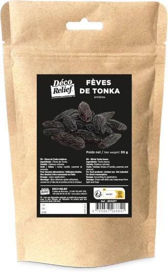 Déco Relief - Fèves de Tonka Entières 30 g - Origine Venezuela