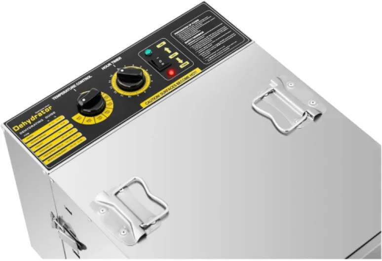 Déshydrateur Alimentaire Séchoir D Aliments D'Aliments De Nourriture RCDA-1000/59S (1000 W, 40-90 °C, 10 Étages, Minuterie 0-15 h, Inox)