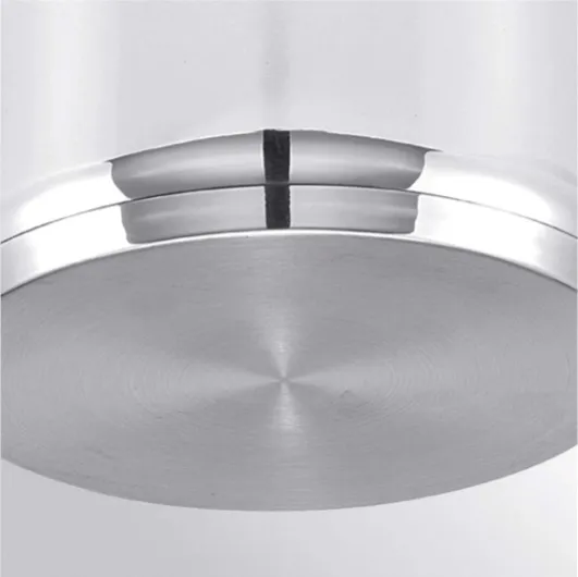 12030034 Polo Cuit Vapeur 3 Corps + Couvercle Verre en acier Inoxydable 24 cm, Noire 24 cm Unique