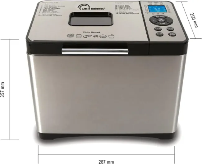 8398 Easy Bread, Machine à pains, baguettes, brioches, 19 programmes, Jusqu'à 1 kg, Tout Inox