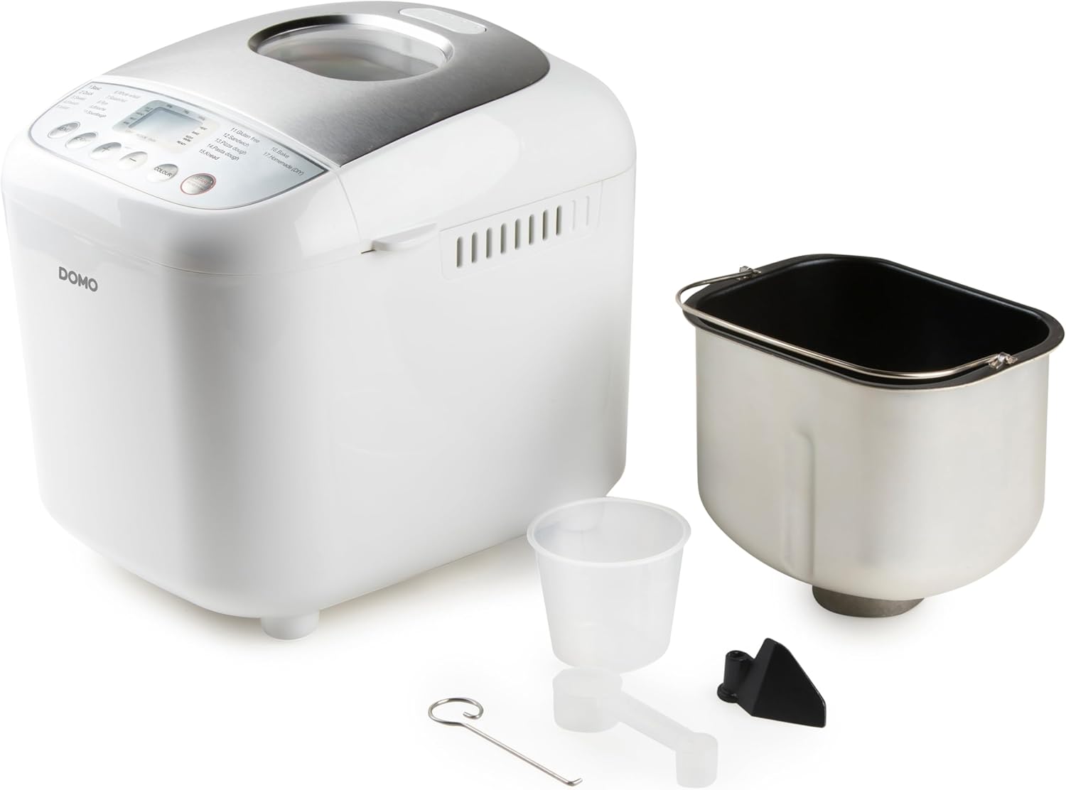 DOMO B3976 Machine à pain 500-750-1000gr - 17 programmes - incl - programme sans gluten